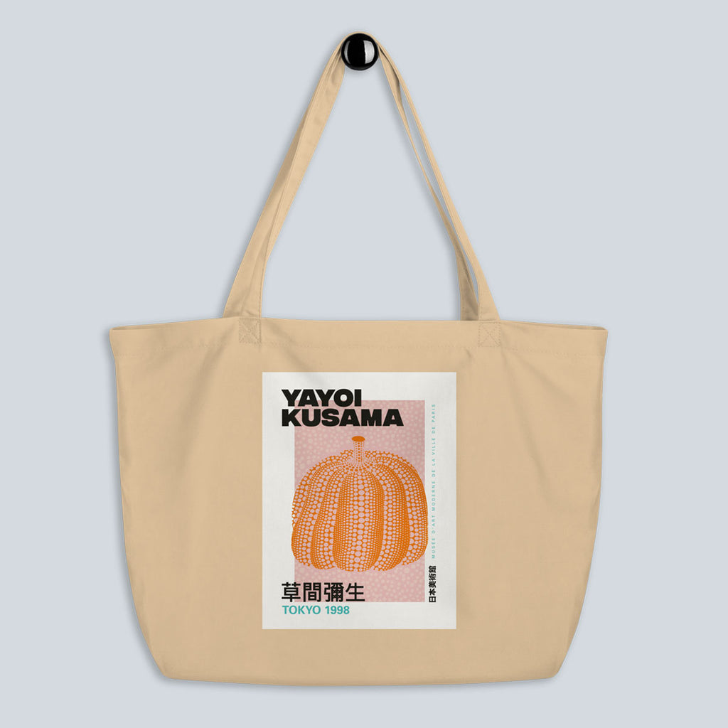 Organic Cotton Tote Bag – Yayoi Kusama (Pumpkin 01) – Produktfoto